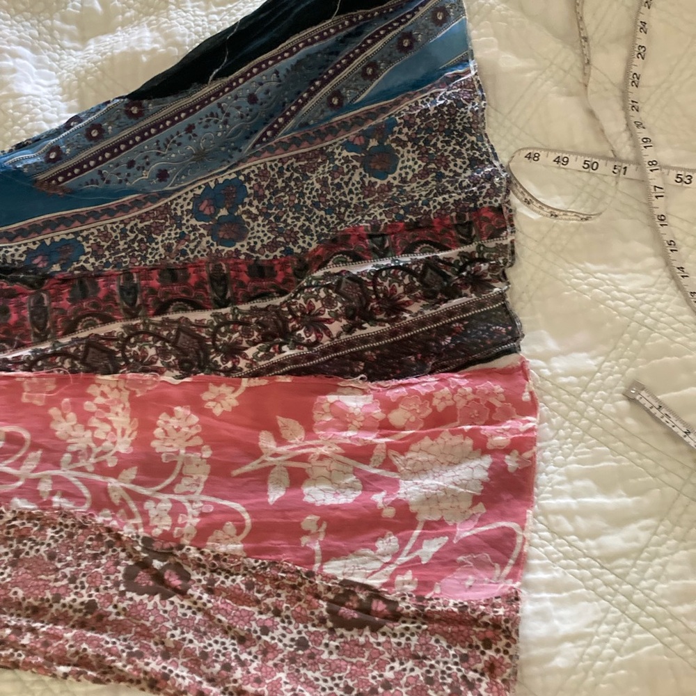 Tigerlily Multicolor Patchwork Maxi Skirt Vintage - image 8